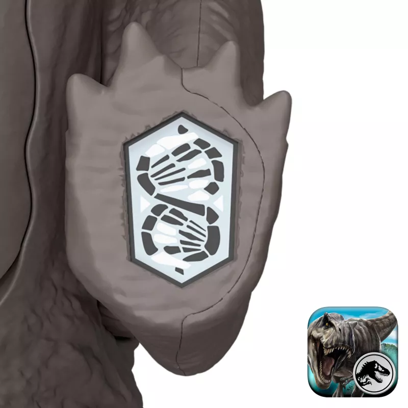 Jurassic World Rebirth Wild Roar Nasutoceratops zabawkowa figurka dinozaura, atak chwytny sterowany ogonem i dźwięk