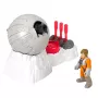 Fisher-Price Imaginext STAR WARS Rebel Base Cannon zabawka z kluczem metalowym odlewanym Luke Skywalker, 5 elementów
