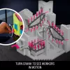 Mattel MEGA Squid Game Schody Zestaw Klocków z Figurką Akcji (1707 elementów) dla Kolekcjonerów