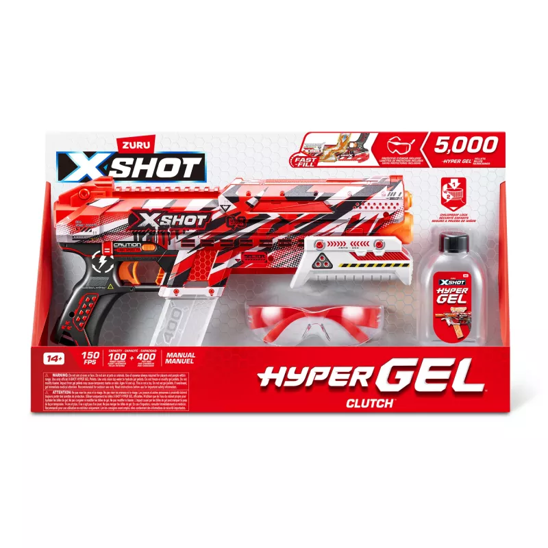 XSHOT Hyper Gel Clutch Blaster (5 000 kulek Hyper Gel) ZURU