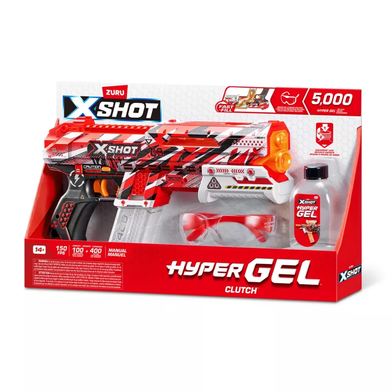 XSHOT Hyper Gel Clutch Blaster (5 000 kulek Hyper Gel) ZURU