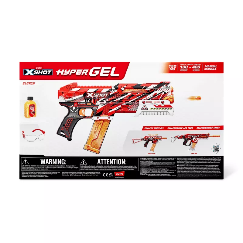 XSHOT Hyper Gel Clutch Blaster (5 000 kulek Hyper Gel) ZURU