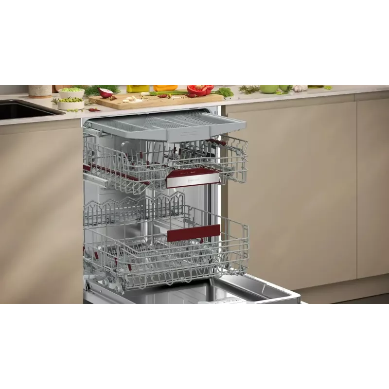 Zmywarka NEFF S255ECX15E w pełni zabudowana, 14 kompletów, klasa energetyczna A, 42 dB, Home Connect