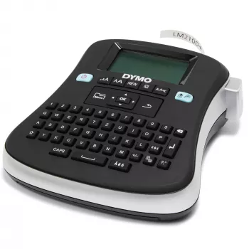 DYMO LabelManager ® ™ 210D - QWZ, QWERTZ, D1, Termotransferowy, 180 x 180 DPI, 12 mm/s, Czarny, Srebrny