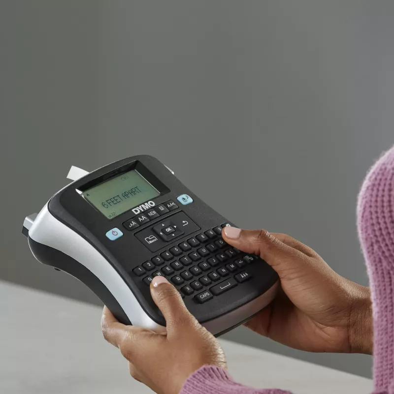 DYMO LabelManager ® ™ 210D - QWZ, QWERTZ, D1, Termotransferowy, 180 x 180 DPI, 12 mm/s, Czarny, Srebrny