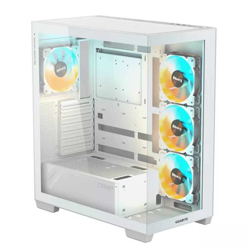GIGABYTE C500 PANORAMIC STEALTH Midi Tower Biała