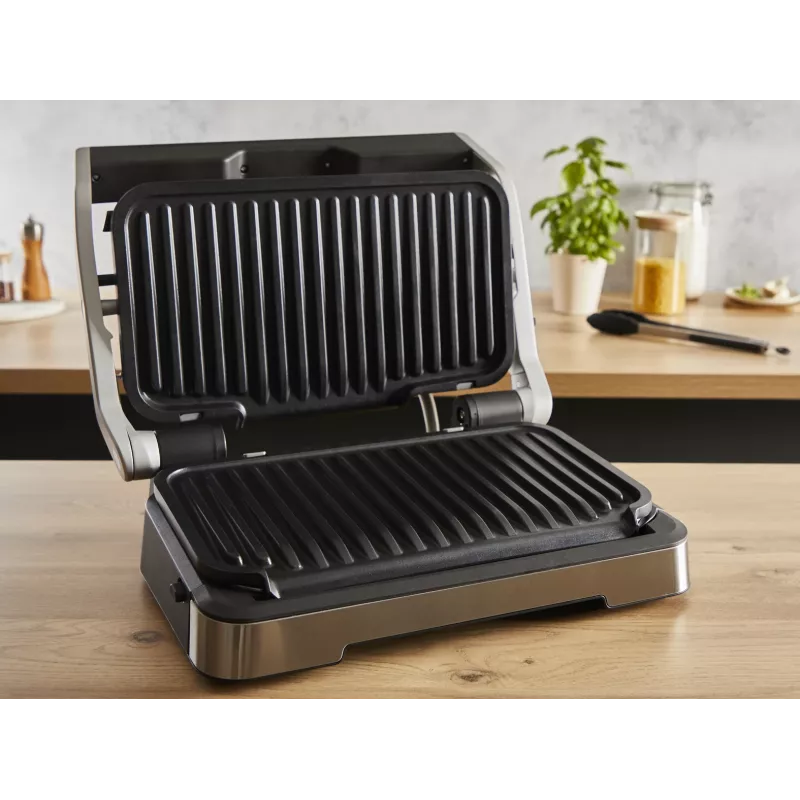 Grill kontaktowy Tefal OptiGrill 2in1 GC773D Stal nierdzewna 2100 W