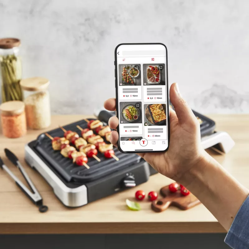 Grill kontaktowy Tefal OptiGrill 2in1 GC773D Stal nierdzewna 2100 W