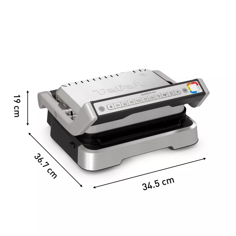 Grill kontaktowy Tefal OptiGrill 2in1 GC773D Stal nierdzewna 2100 W