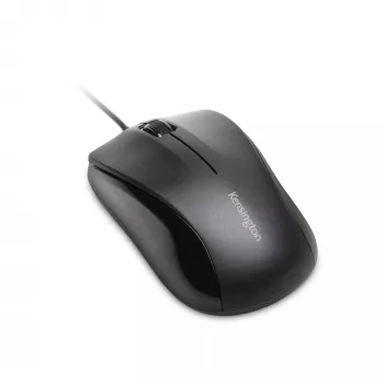 Kensington Wired Valumysz, symetryczna, optyczna, USB typu A, 1000 DPI, czarna