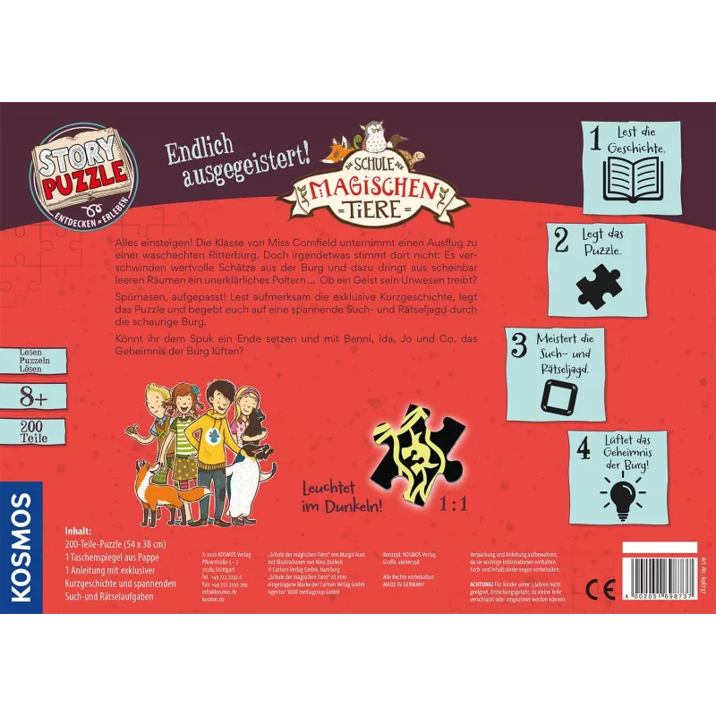 Puzzle Kosmos Szkoła magicznych zwierząt 8+