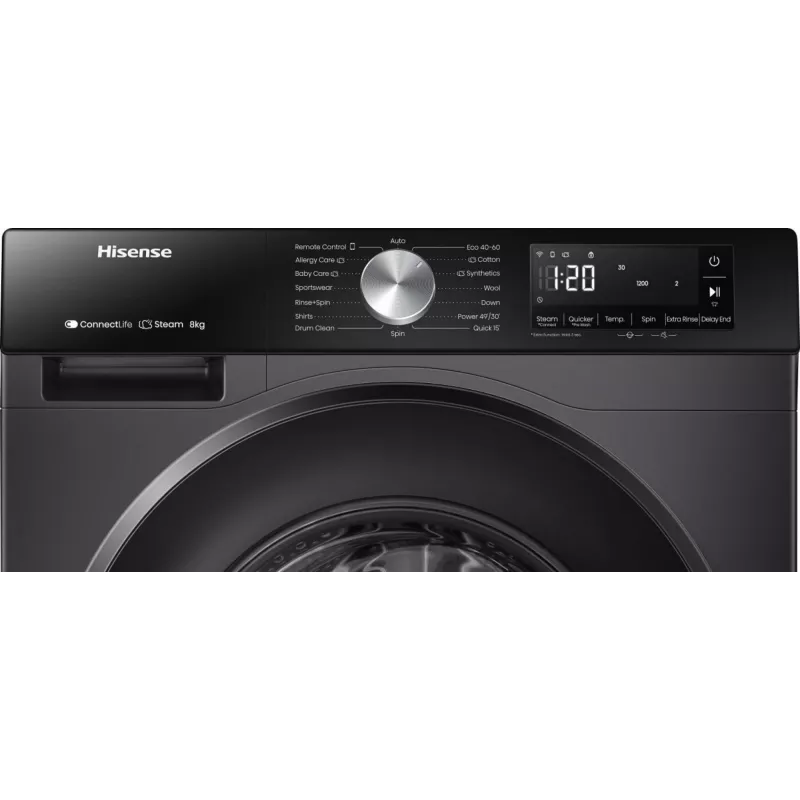Pralka Hisense WF3S8043BB3 Front-load 8 kg 1400 RPM Czarny