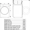 Pralka Hisense WF3S8043BB3 Front-load 8 kg 1400 RPM Czarny