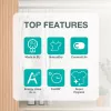 Suszarka do ubrań Gorenje DPNA83W wolnostojąca ładowana od przodu 8 kg czarna, biała