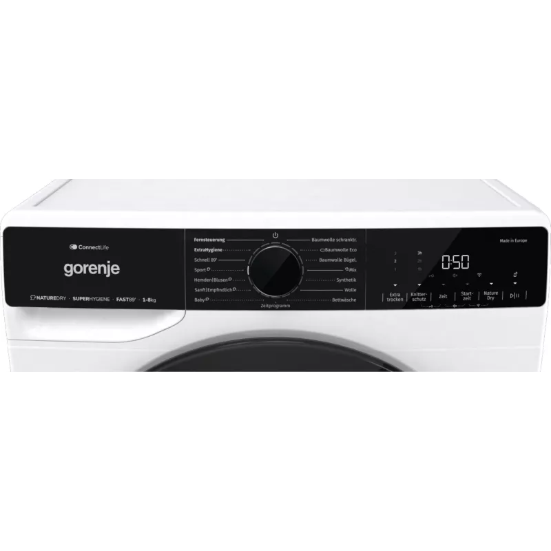 Suszarka do ubrań Gorenje DPNA83W wolnostojąca ładowana od przodu 8 kg czarna, biała