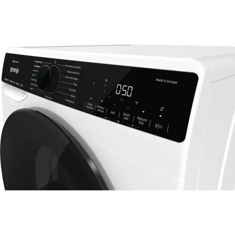Suszarka bębnowa Gorenje DPNA93W z pompą ciepła, wolnostojąca, ładowana od przodu, 9 kg, biała, klasa energetyczna C