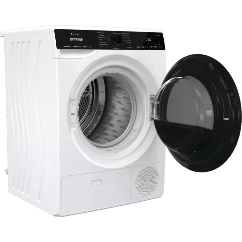 Suszarka bębnowa Gorenje DPNA93W z pompą ciepła, wolnostojąca, ładowana od przodu, 9 kg, biała, klasa energetyczna C