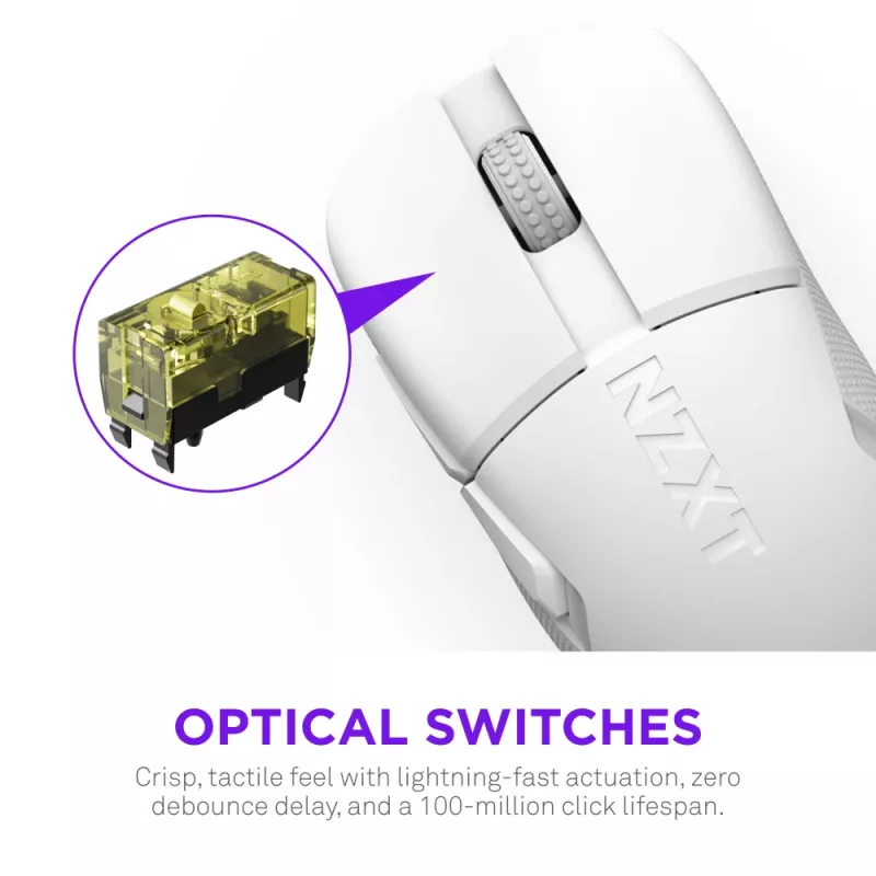 NZXT Lift Elite Wireless Gaming mysz biały