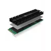 ICY BOX IB-M2HS-701 Radiator/Chłodzenie do M.2 NVMe SSD Czarny 1 szt.