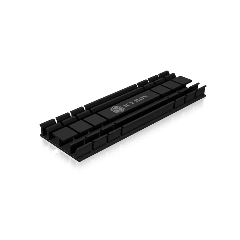 ICY BOX IB-M2HS-701 Radiator/Chłodzenie do M.2 NVMe SSD Czarny 1 szt.