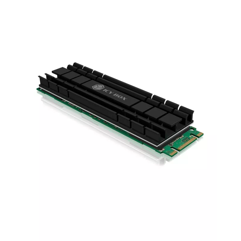 ICY BOX IB-M2HS-701 Radiator/Chłodzenie do M.2 NVMe SSD Czarny 1 szt.