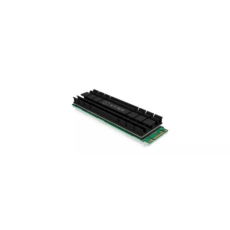 ICY BOX IB-M2HS-701 Radiator/Chłodzenie do M.2 NVMe SSD Czarny 1 szt.