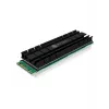 ICY BOX IB-M2HS-701 Radiator/Chłodzenie do M.2 NVMe SSD Czarny 1 szt.