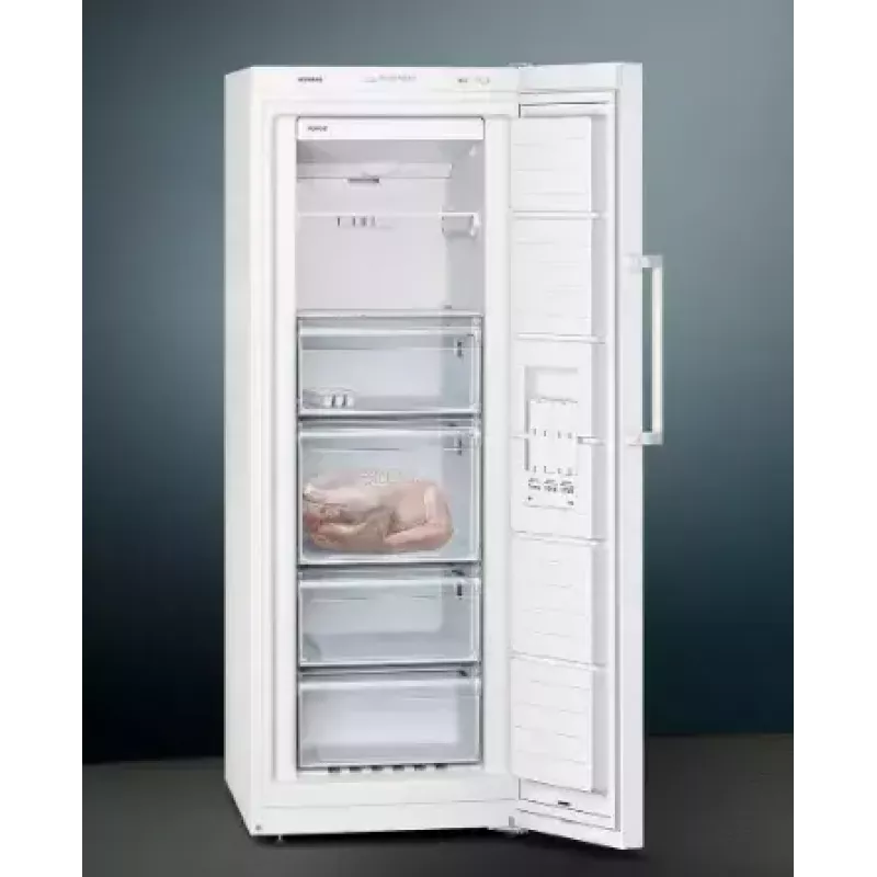 Siemens iQ300 GS29NVWEP zamrażarka Zamrażarka pionowa Wolnostojąca 200 L Biały