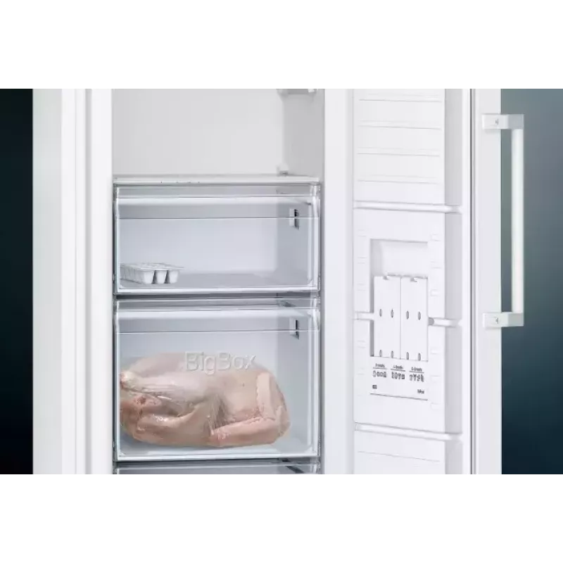 Siemens iQ300 GS29NVWEP zamrażarka Zamrażarka pionowa Wolnostojąca 200 L Biały