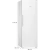 Zamrażarka pionowa Siemens iQ300 GS33NVWEP — 225 L, NoFrost, 20 kg/24h, klasa E, biała
