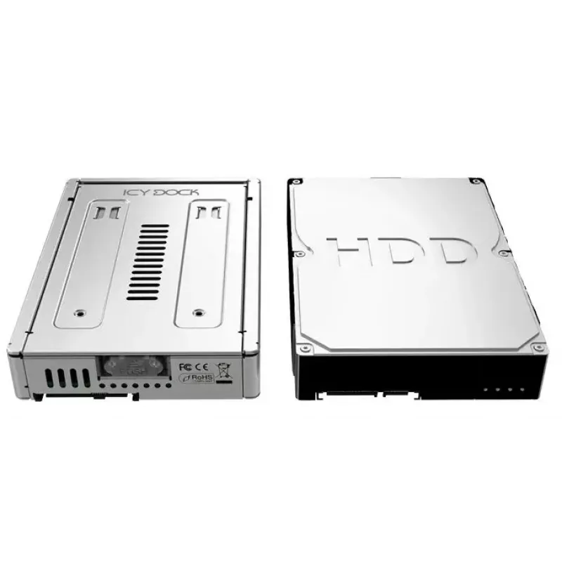 Cremax ICY Dock MB982IP-1S - Speichereinschubadapter - 8.9 cm to 6.4 cm (3.5 auf 6,40cm (2.5)) - Silber (MB982IP-1S-1)