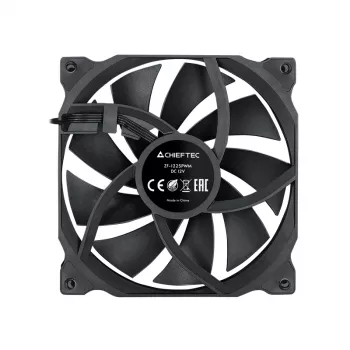 Chieftec ZF-1225PWM system chłodzenia komputera Wentylator do obudowy komputera 12 cm Czarny 1 szt.