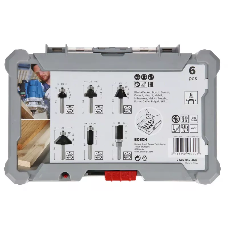 Bosch 2607017468 Zestaw bitów 6 szt.