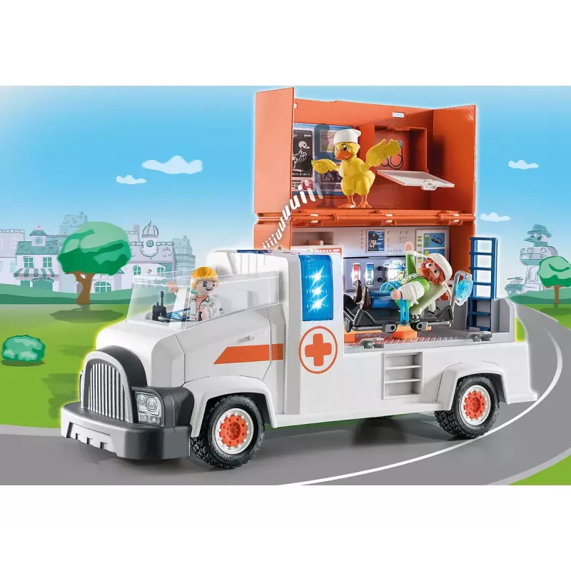 Playmobil Duck On Call 70913 zestaw zabawkowy Samochód i miasto Wielokolorowy