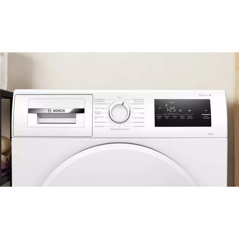 Suszarka bębnowa Bosch Serie 4 WTH83VV4 Wolnostojąca Ładowanie od frontu 8 kg Biała