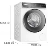 Bosch WGB256A41 pralka Ładowana od przodu 10 kg 1600 obr./min Biała