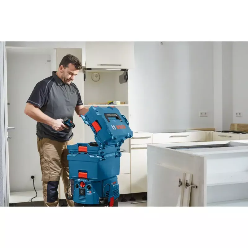Skrzynka narzędziowa Bosch Professional L-Boxx 162, pusta, niebiesko-czerwona