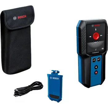 Bosch GMS 120-27 cyfrowy multidetektor Przewód pod napięciem, Metal, Metal nieżelazny, Drewno