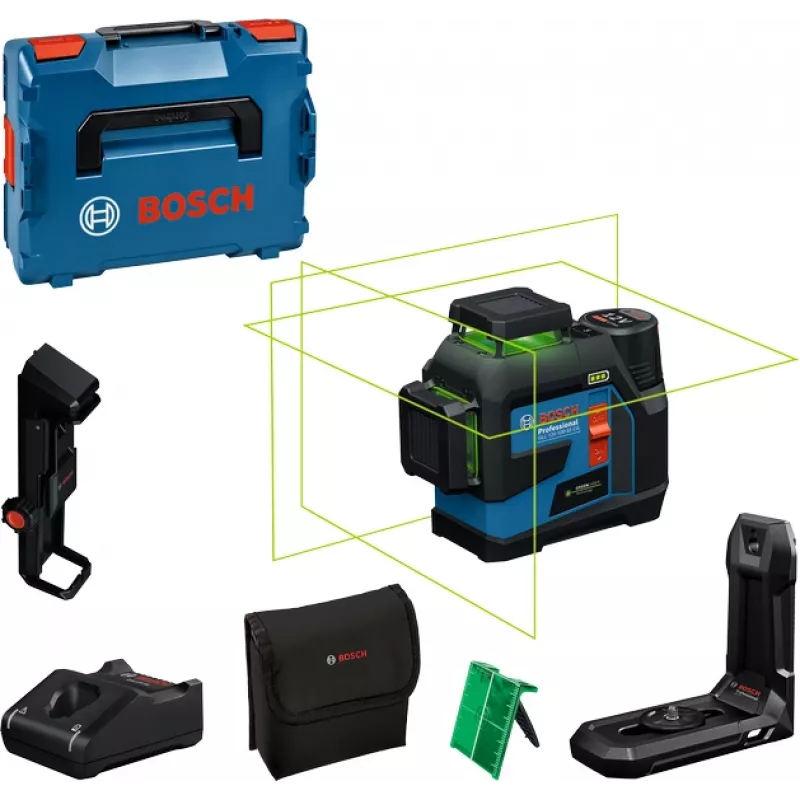 Laser liniowy Bosch GLL 12V-100-33 CG LB10 DK20 0601065401 Zielony laser 12V