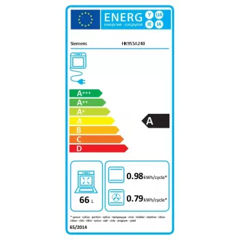 Siemens iQ500 HK9S5A240 kuchenka wolnostojąca Elektryczna Płyta ceramiczna Czarny