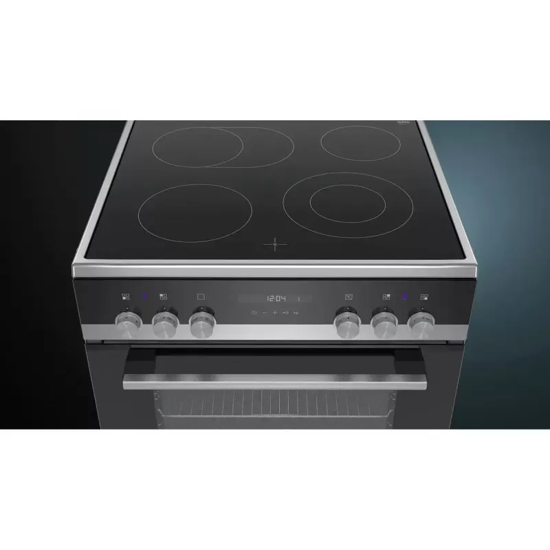 Siemens iQ500 HK9S5A240 kuchenka wolnostojąca Elektryczna Płyta ceramiczna Czarny