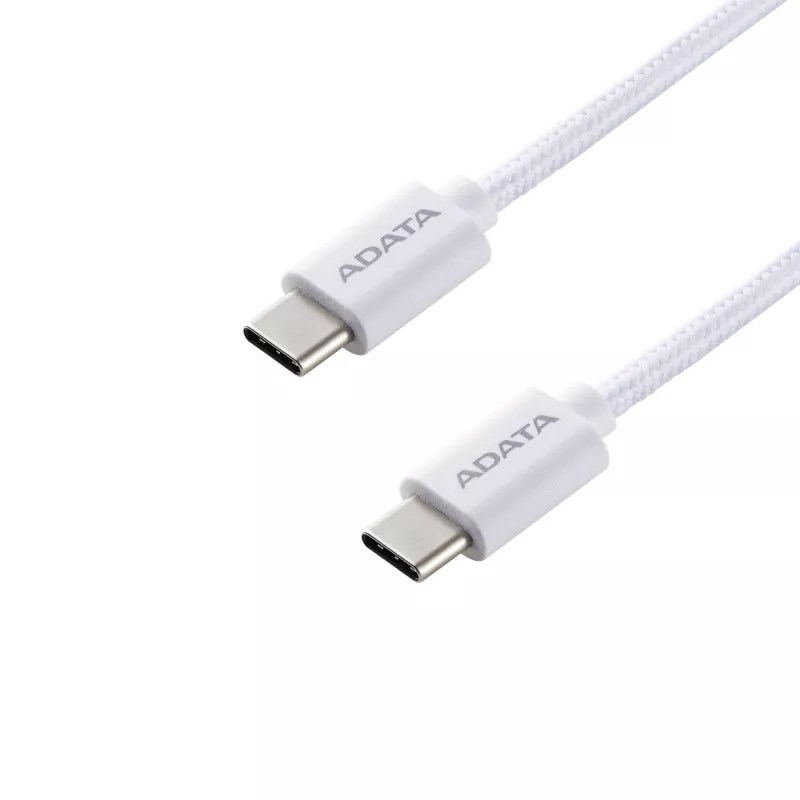 Kabel USB-C na USB-C ADATA CACC-200PN-WH, USB 2.0, 2 m, biały