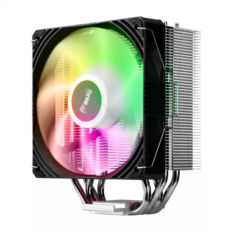 FSP NE5 Processor Cooler Air 120 mm Czarny ARGB, Fan, 12 cm, 800 RPM, 1600 RPM, 28 sone, Czarny