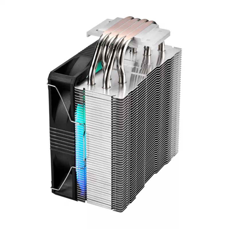 FSP NE5 Processor Cooler Air 120 mm Czarny ARGB, Fan, 12 cm, 800 RPM, 1600 RPM, 28 sone, Czarny