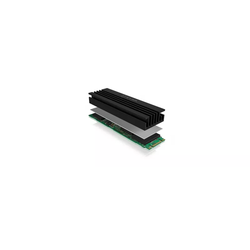 ICY BOX IB-M2HS-70 Radiator/chłodzenie do dysku SSD Kolor czarny 1 szt.