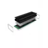 ICY BOX IB-M2HS-70 Radiator/chłodzenie do dysku SSD Kolor czarny 1 szt.