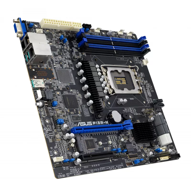 Płyta główna ASUS P13R-M Intel C262 LGA 1700 micro ATX, DDR5, 4 DIMM, 128GB, 8x SATA III, 1x M.2, 2x LAN