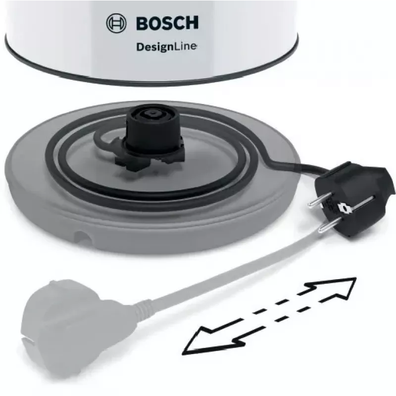 Bosch TWK3P421 czajnik elektryczny 1,7 l 2400 W Czarny, Biały