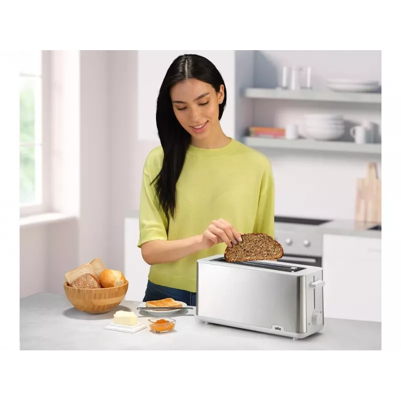 Toster Braun HT 1610 1030 W stal nierdzewna biały