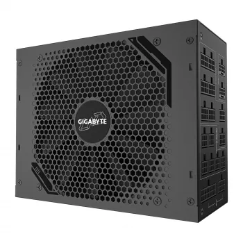 Zasilacz GIGABYTE UD1600PM PG5 1600W, 80 PLUS Platinum, sprawność 92%, 20+4 pin ATX, wentylator 120 mm, czarny
